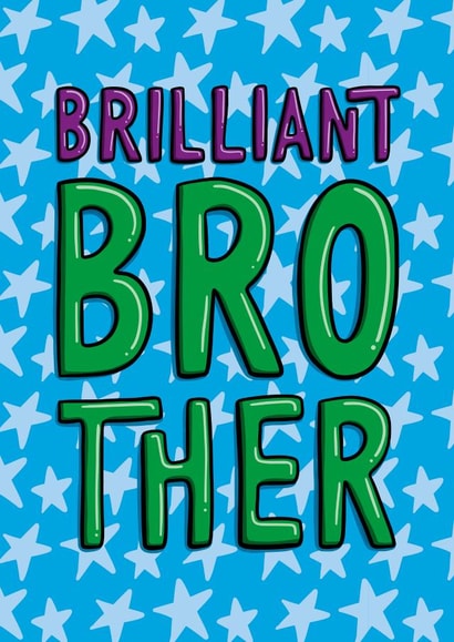 Brother Birthday Card - Cute Card for Him created by TeePee Creations