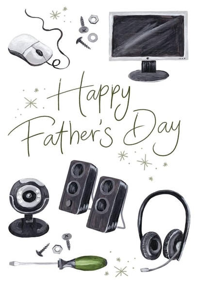 Gaming, Computer Programming - Father's Day Card For Dad or Grandad created by Making Meadows Ltd