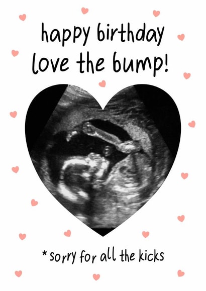 Cute Birthday Card - From the Bump - Mum created by @hollielonglanddesigns