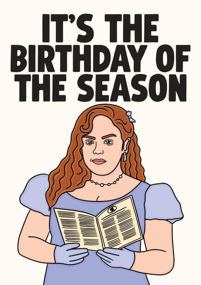 Bridgerton Birthday Card - Penelope Featherington created by Studio Doodles