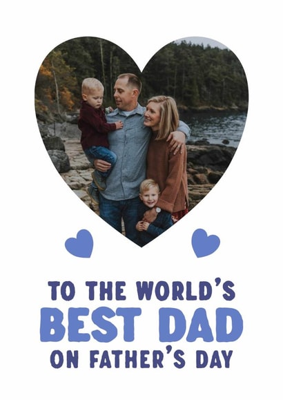 Heartfelt Father's Day Card - World Best Dad created by @HurrayHaus