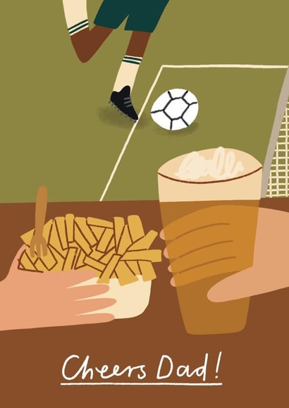 Cheers Dad Father's Day Card created by skeletondraw