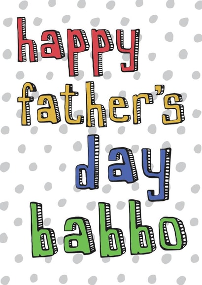 Happy Father's Day Babbo - simple Italian card created by Becka Griffin