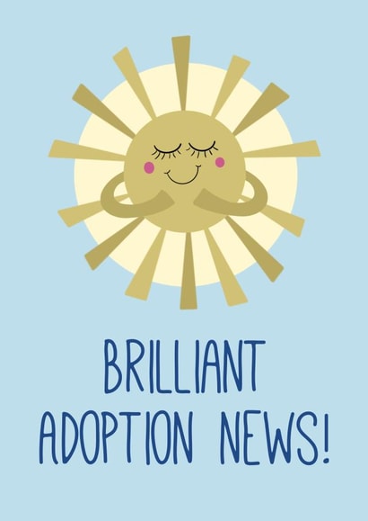 Cute Adoption Card - Brilliant Adoption News - Sunshine created by Pen & Pickle