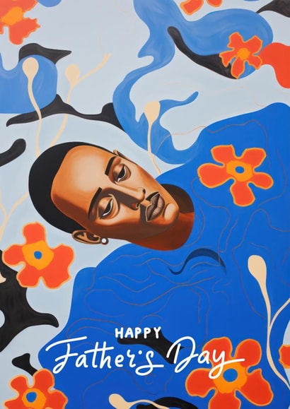 Pretty Father's Day Card - Cool Dad - Artistic created by Ink Icons 