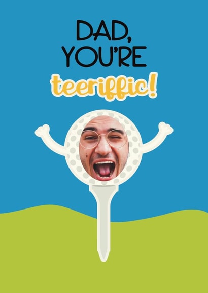 Funny Fathers Day Card - Golf Pun created by Choo Choo 