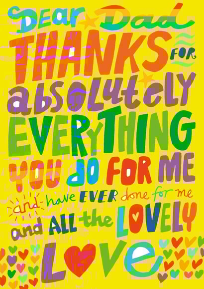 DEAR DAD / FATHER'S DAY created by Dave Sutton