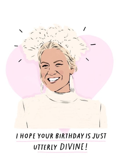 Lucinda Light inspired birthday card, perfect for any fans of mafs Australia! created by EllieReynoldsDesign