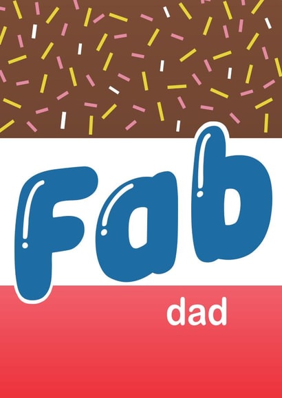 Fab Dad Father's Day or Birthday Card | Thank You Dad Card created by Gift Delivery
