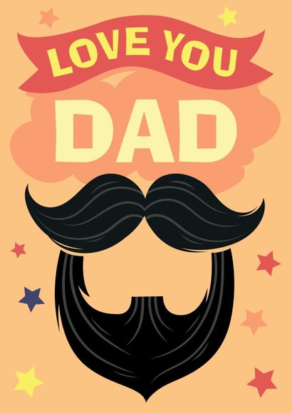 Happy Father's Day Beardy Dad created by Liverpool Card Studio