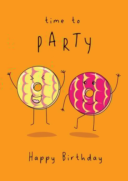 Time To Party - Party Ring Birthday Card created by @Laura Lonsdale Designs