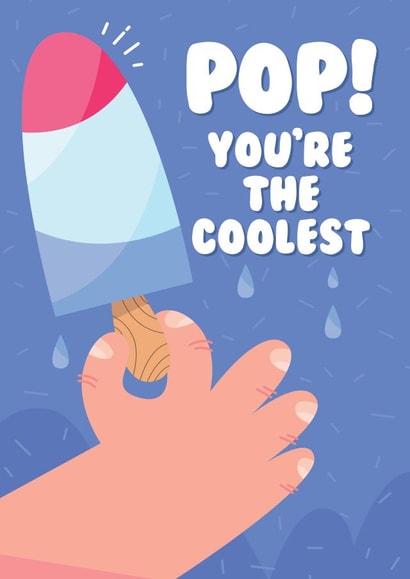 The Coolest Pop on Father's Day created by Liverpool Card Studio