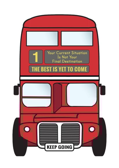 Keep Going Card - Positive Vibes For Student Card created by Of Life & Lemons Ltd.