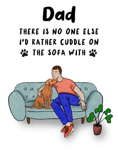 Cute Father’s Day Card - Dog Dad - Labrador - From The Dog created by TheYoungBandit .