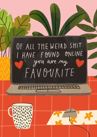 Funny Anniversary/Valentine's Day - Online Dating Card created by AbiGoLucky