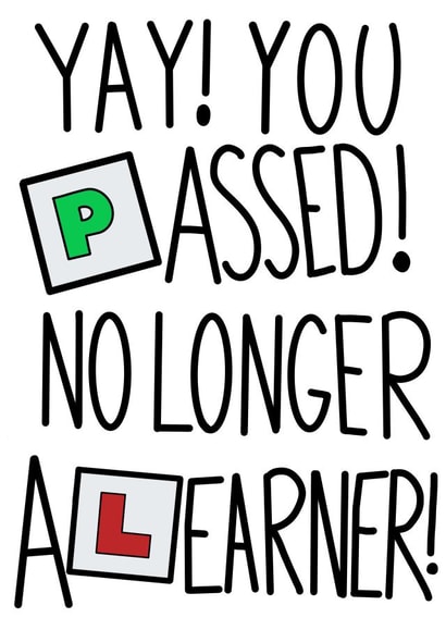 Funny Congratulations Card - Driving License - Passed Driving Test created by Esmé Hutchins