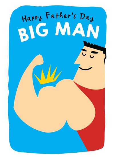 Father's Day card for the Big Man in the house. created by LOVEDAY DESIGNS on Thortful