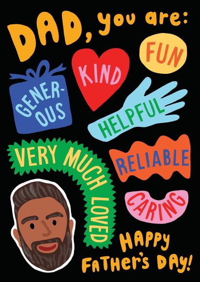 Colourful Father's Day card for a Dad who is everything and more! created by Sarah-Anne Brown