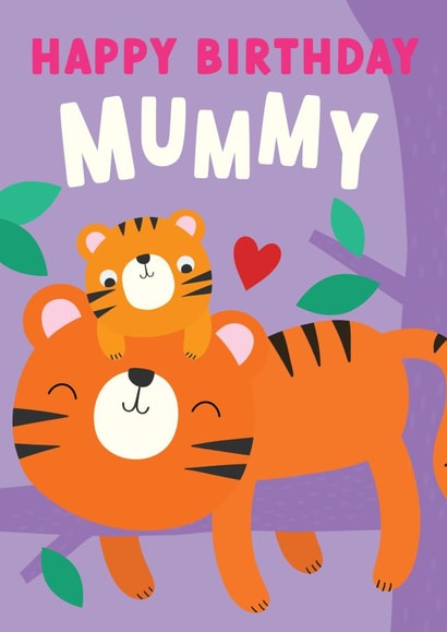 Cute Birthday Card - For Mummy - From Your Little Cub created by Christine Gore