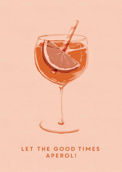 Pretty Aperol Spritz Card created by @doublepea_designs