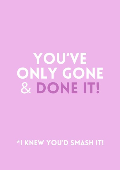 Congratulations! You've done it! created by Tash Adele Studios