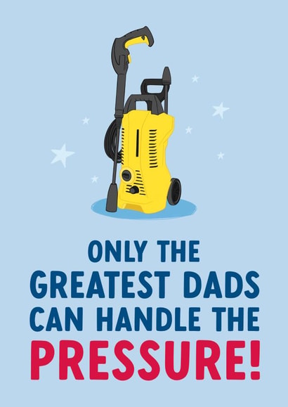 Funny Pressure Washer card for Dad on Father's Day created by The Cake Thief