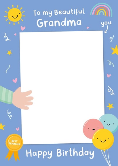 Heartfelt Birthday Card - Drawing of Grandma - From Grandchildren created by Macie Dot Doodles