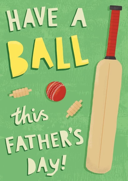 Sporty Father's Day Card - Cricket Fan - Have a Ball created by Sarah-Anne Brown