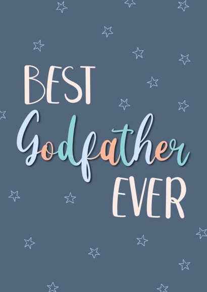 Classic Fathers Day Card - Best Godfather Ever created by Spring of colors