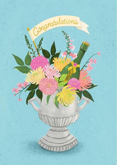 Classic Congratulations card for all -wedding, new job, graduation or retirement created by Nestbox Studio