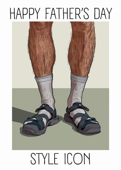 Funny Father's Day Style Icon card. created by Alva O'Loughlin Kennedy