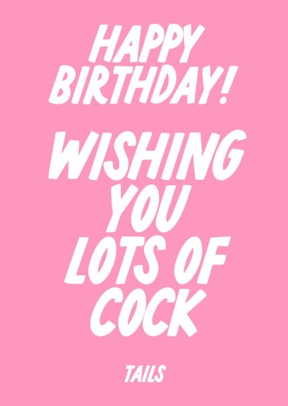 Rude Birthday Card - For Her - Wishing You Cocktails created by The Marmalade Cat