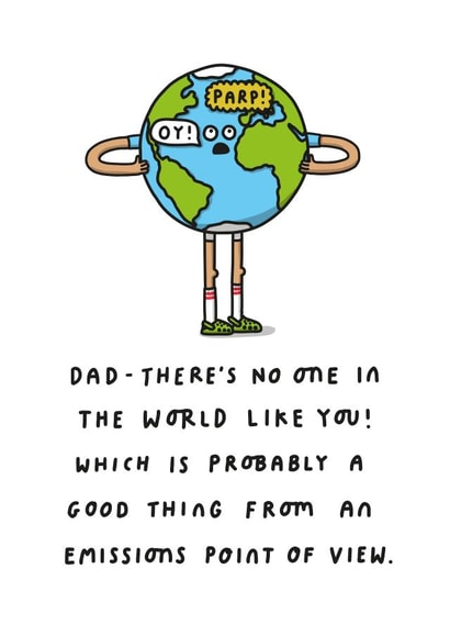 Funny Fathers Day Card - Dad, There's No One In The World Like You! created by mungo and shoddy