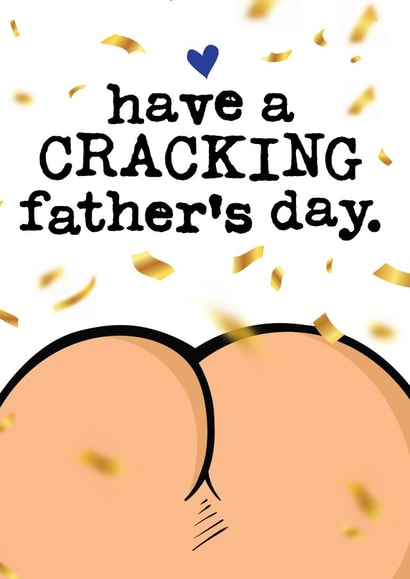 Funny Father's Day Card - Bum Pun - Cracking Day created by Mrs Best Paper Co.