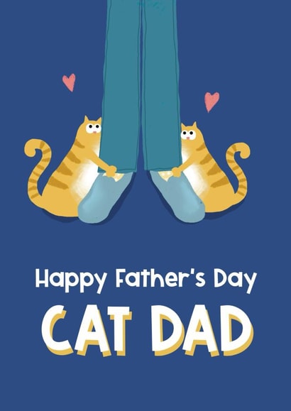 Cute Father’s Day Card - Ginger Cat - From The Cat created by Giddy Kipper