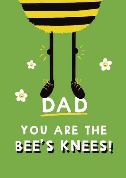 Cute Father’s Day Card - Bee’s Knees created by Giddy Kipper