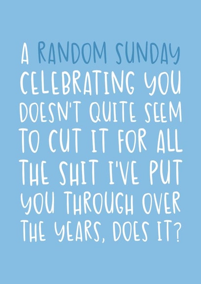 Funny Father's Day Card - Doesn't Quite Seem to Cut It created by Brogan Thomas