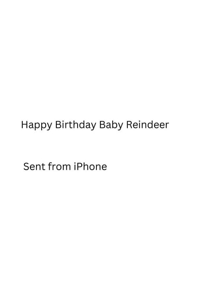 Baby Reindeer Birthday Card created by Kinda Rude Cards