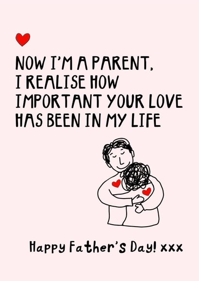 Heartfelt Father’s Day card for father figure/Dad created by Hello Hatty