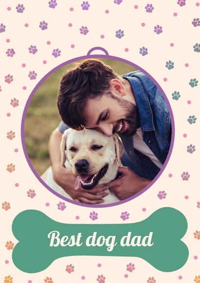 Cute Fathers Day Photo Card - From The Dog created by @tikkled.pink