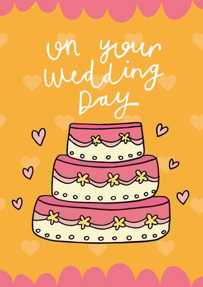 Wedding Day Cake created by Dottypink Designs