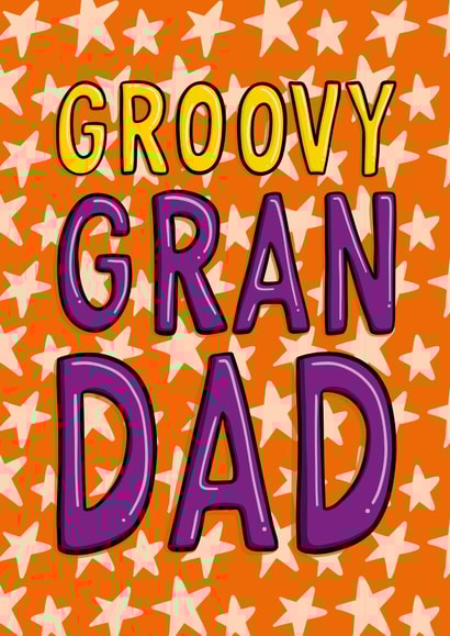 Cute Birthday Card - For Grandpa - Groovy created by TeePee Creations