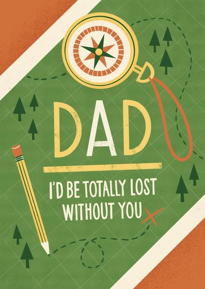 Cute Adventure Father's Day Card for Dad created by Bird & Co Studio