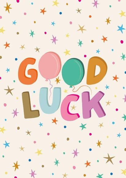 Pretty Good Luck Card - Starry Design created by The Pattern Press