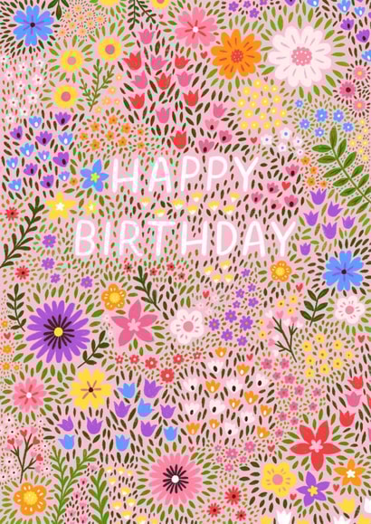 Pretty Birthday Card - For Her - Floral Pink created by Pear Tree Press