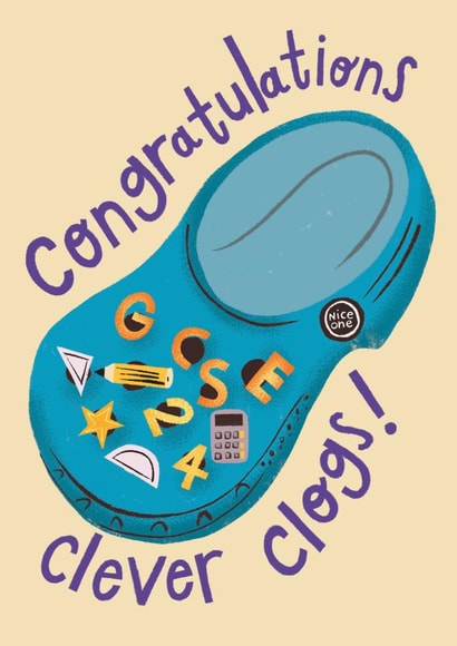 Cute Congratulations Card - GSCE's Exam 2024 - Crocs created by @AimeeStevens.Design