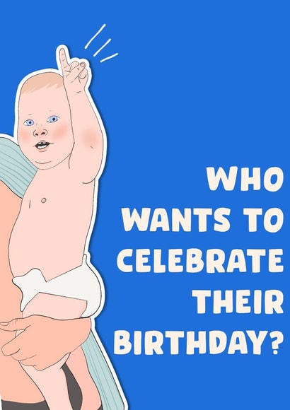 Funny Birthday Card – Four Seasons Conscious Baby Meme created by Studio Pistachio