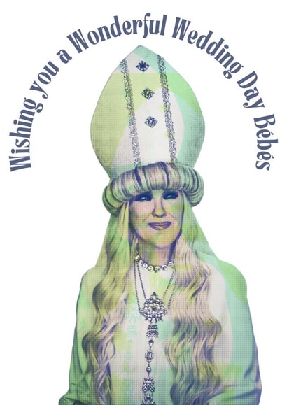 Schitt's Creek Inspired Moira Rose Wedding Card created by Pier 34 Interiors