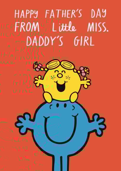 Cute Father's Day Card - Mr.Men - From Little Miss Daddy's Girl created by Mr. Men