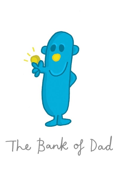 Cheeky Father's Day Card - Mr Men - Bank Of Dad created by Mr. Men